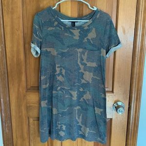 Forever21 camo tshirt dress